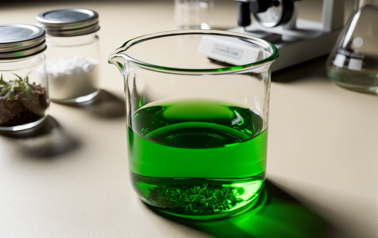 Ekstrakty botaniczne w szkle laboratoryjnym